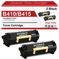 B410 B415 Black Toner Cartridge 006R04725 Toner Replacement for Xerox B410 Versalink B415 Printer(2 Pack,with Chip)