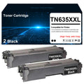 TN635XXL TN635 Black Toner TN635XXLBK Toner Cartridge Replacement for Brother HL-L8430CDW L8430CDWT L8570CDW MFC-L8930CDW MFC-L8970CDW MFC-EX575 Printer(2 Black,High Yield)
