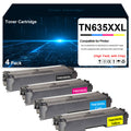 TN635XXL TN635 High Yield Toner Cartridge TN635XXLBK TN635XXLC TN635XXLM TN635XXLY Toner Replacement for Brother HL-L8430CDW L8430CDWT L8570CDW MFC-L8930CDW MFC-L8970CDW MFC-EX575 Printer(4 Pack)