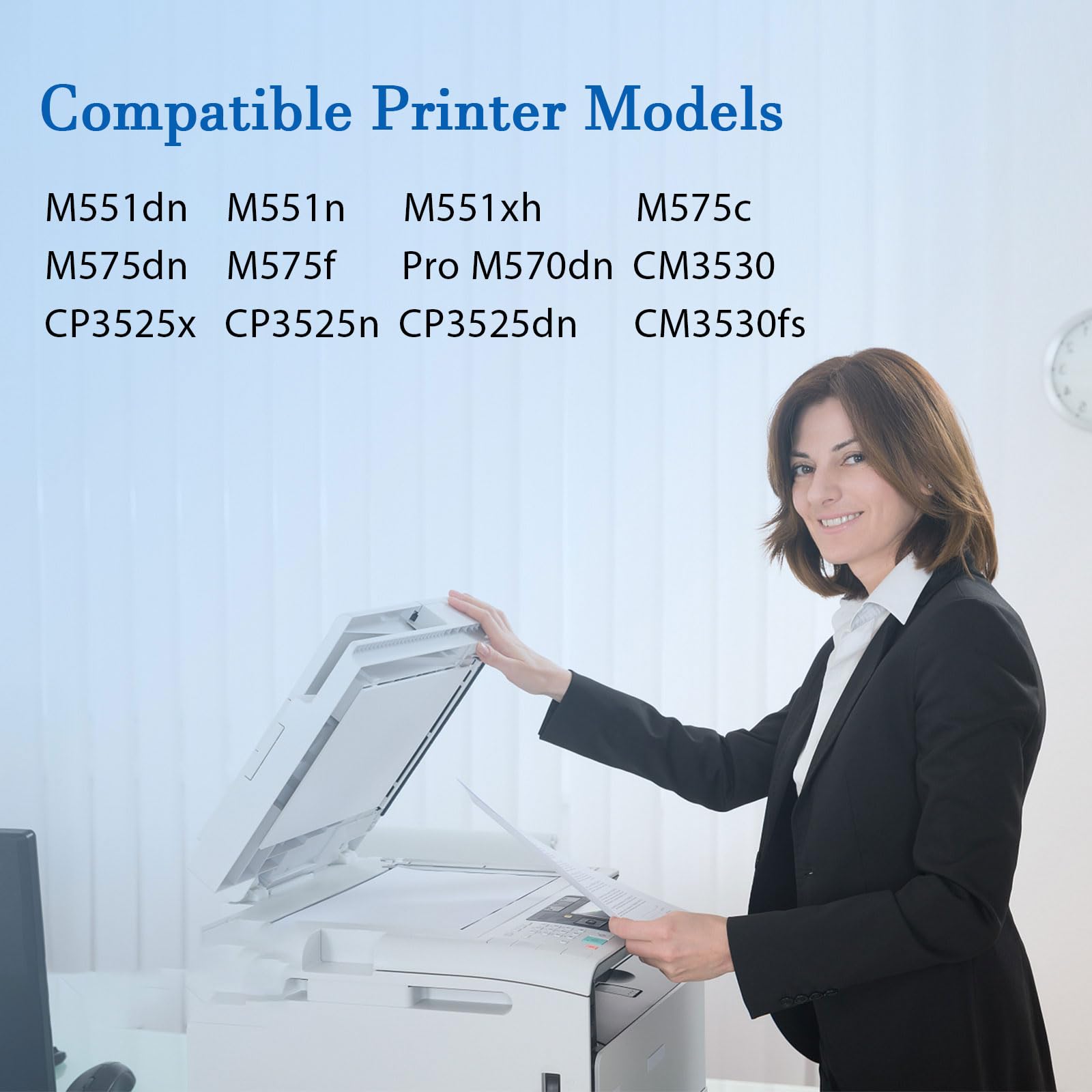 CE484A RM1-4955 Remanufactured Fuser Maintenance Kit Replacement for HP CM3530 CP3525 M570 M575 Printers Includes RM1-8154 (CC519-67901 CC519-67919 ) Fuser Unit (110V)