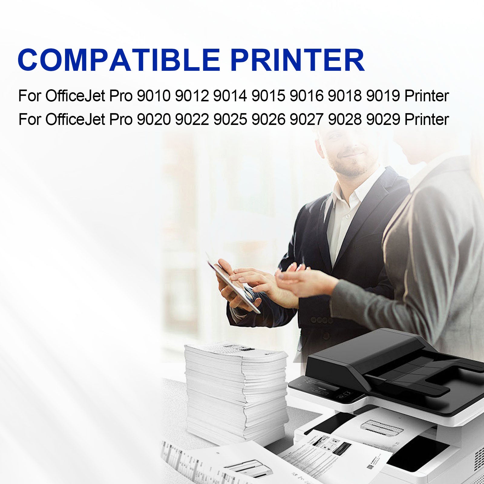 962XL 962xl 962 XL Ink Cartridge Black and Color Combo Pack Replacement for OfficeJet Pro 9010 9012 9014 9015 9016 9018 9019 9020 9022 9025 9026 9027 9028 9029 Printers (High Yield,4 Pack)