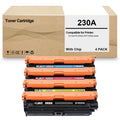 230A Toner Cartridge 230A Remanufactured Toner High Yield W2300A W2301A W2302A W2303A Works with Color Pro 4203dw MFP 4303fdw Printers(4 Pack,with Chip)