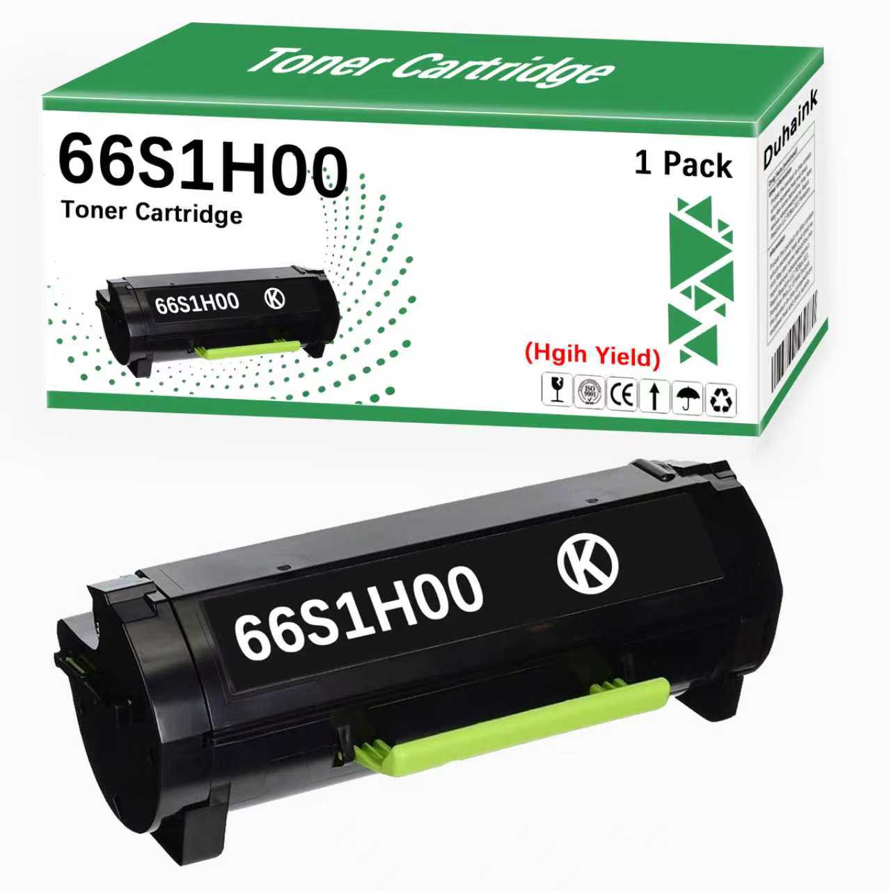Duhaink High Capacity 66S1H00 Toner Cartridge Replacement for MS531 MS531dw MX532 MX532adwe (1 Black,28400 Pages)