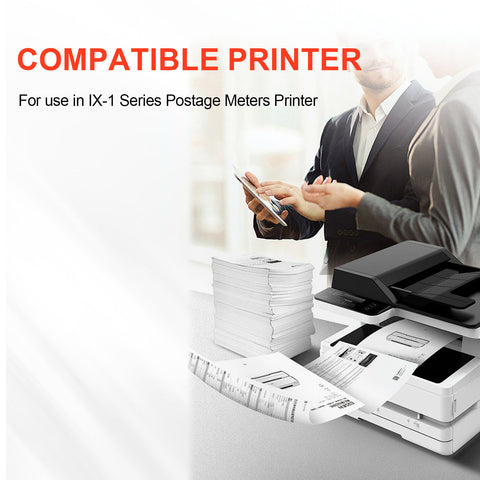 IXINK1 Compatible Red Ink Cartridge for Use in IX-1 Series Postage Meters Fluorescent Red Postage Meter Ink (2 Pack)