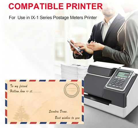 IXINK1 IX-1 iX-1 Red Compatible Ink Cartridge for Use in IX-1 iX-1 Series Postage Meters Fluorescent Red Postage Meter Ink