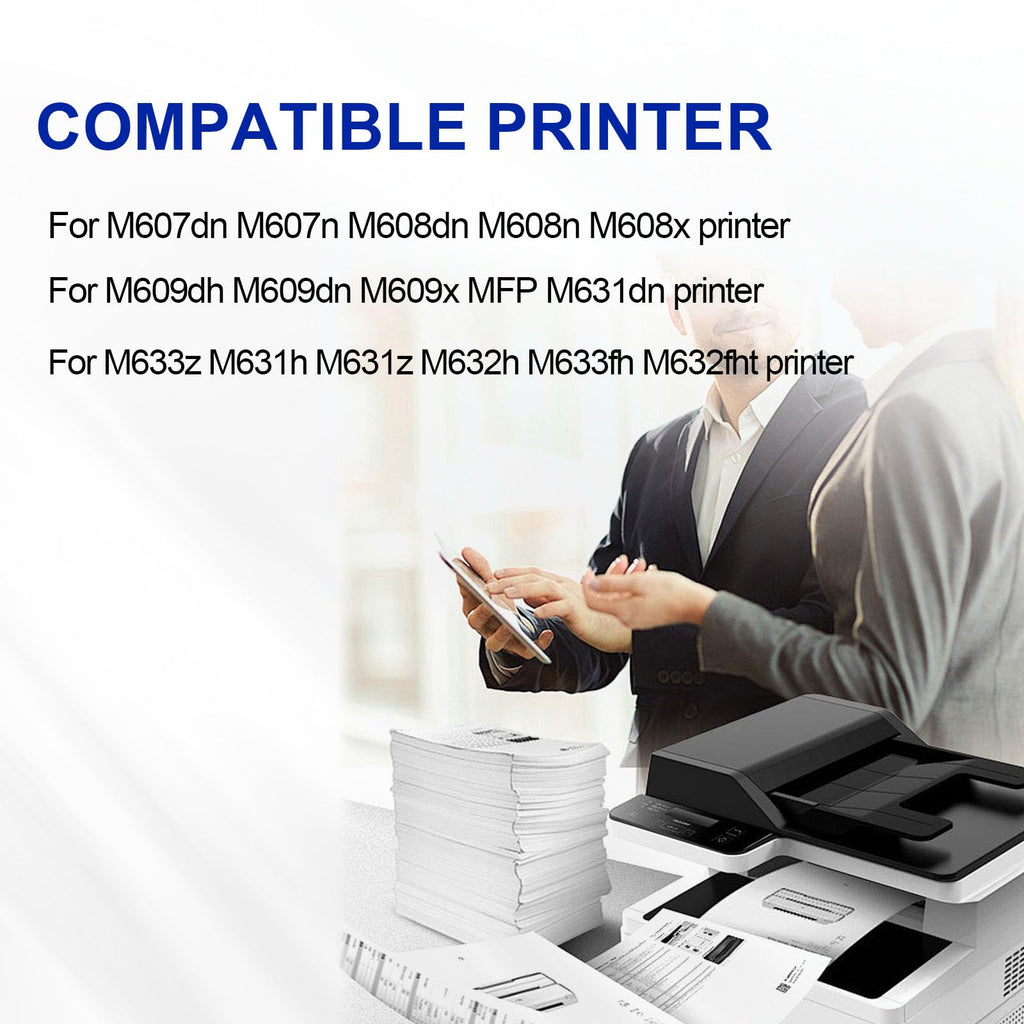 CF237A 37A MICR Toner 37A 37X CF237X High Yield Toner Cartridge Compatible for M607n M607dn M608n M608x M608dn M609dh M609dn M609x MFP M631dn M631h M631z M632fht M632h M633z M633fh Printers（1 Pack）