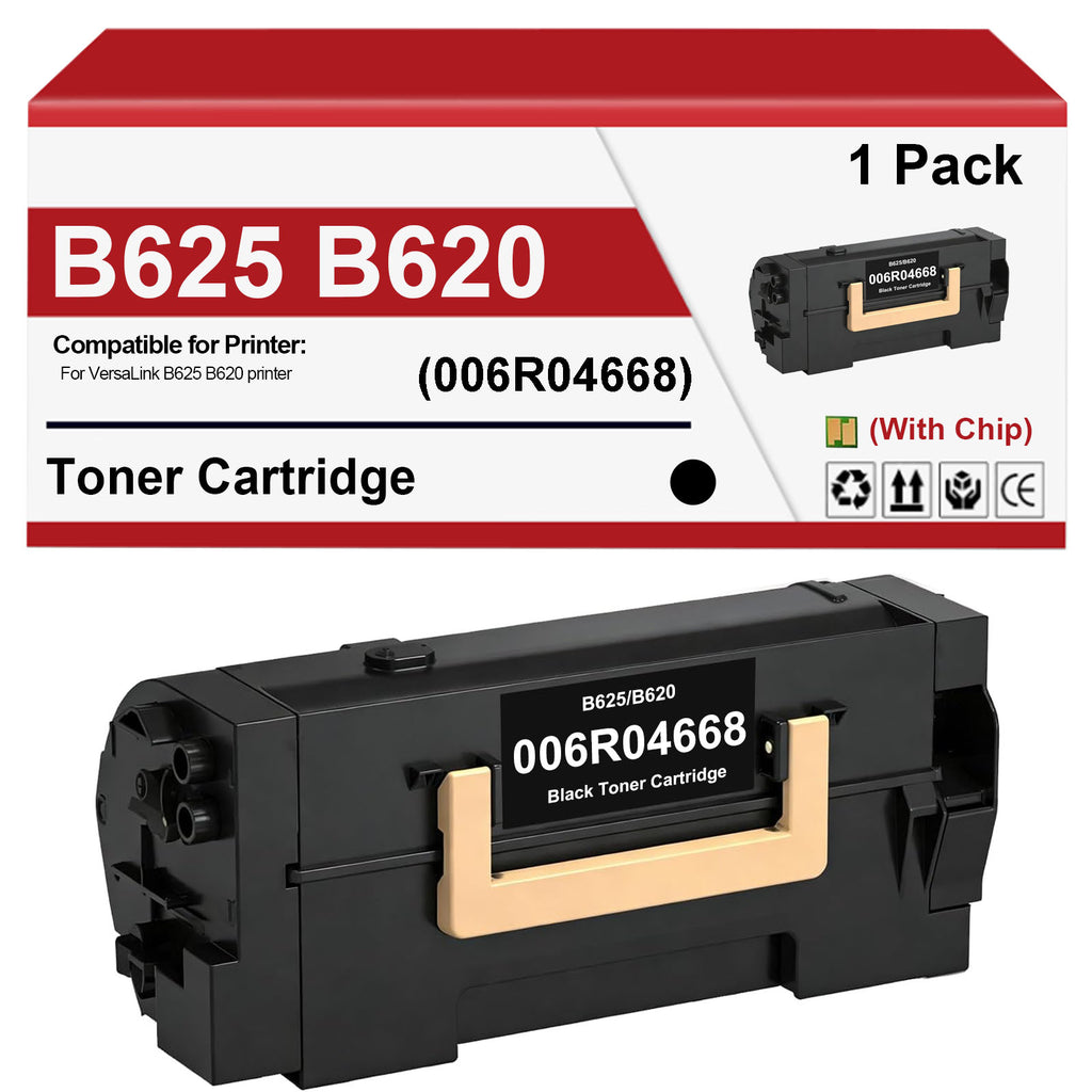 006R04668 Toner Cartridge B625 B620 Black Toner Cartridge Replacement for Xerox VersaLink B625 B620 Printer (1 Black,10000 Pages)