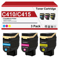 High Yield C410 C415 Toner Cartridge 006R04678 006R04679 006R04680 Toner Cartridge Replacement for Xerox VersaLink C410 C415DN C415V_DN Printer (3 Pack,Cyan/Magenta/Yellow)