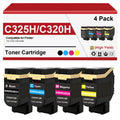 4 Pack C325 C320 Remanufactured Toner Cartridge 006R04828 006R04829 006R04830 006R04831 Replacement for Xerox C325 C320 Printer (with Chip, High Capacity)