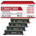 4 Pack C500 C505 Remanufactured Imaging Unit 108R01481 108R01482 108R01483 108R01484 Drum Cartridge Works with Xerox Versalink C500N C500DN C500DT C505DN C505X C505XL C505S Printer (Not Toner)