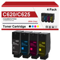 4 Pack C625 Remanufactured Toner Cartridge 006R04616 006R04617 006R04618 006R04619 Replacement for Xerox VersaLink C625 Printer (with Chip)