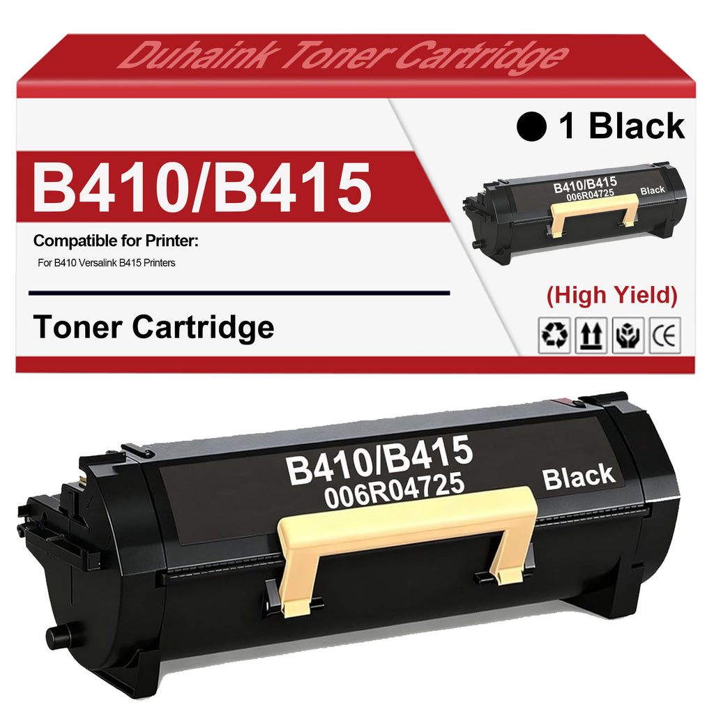 B410 B415 Toner Cartridge 006R04725 Toner Replacement for Xerox B410 Versalink B415 Printer(1Pack,with Chip)