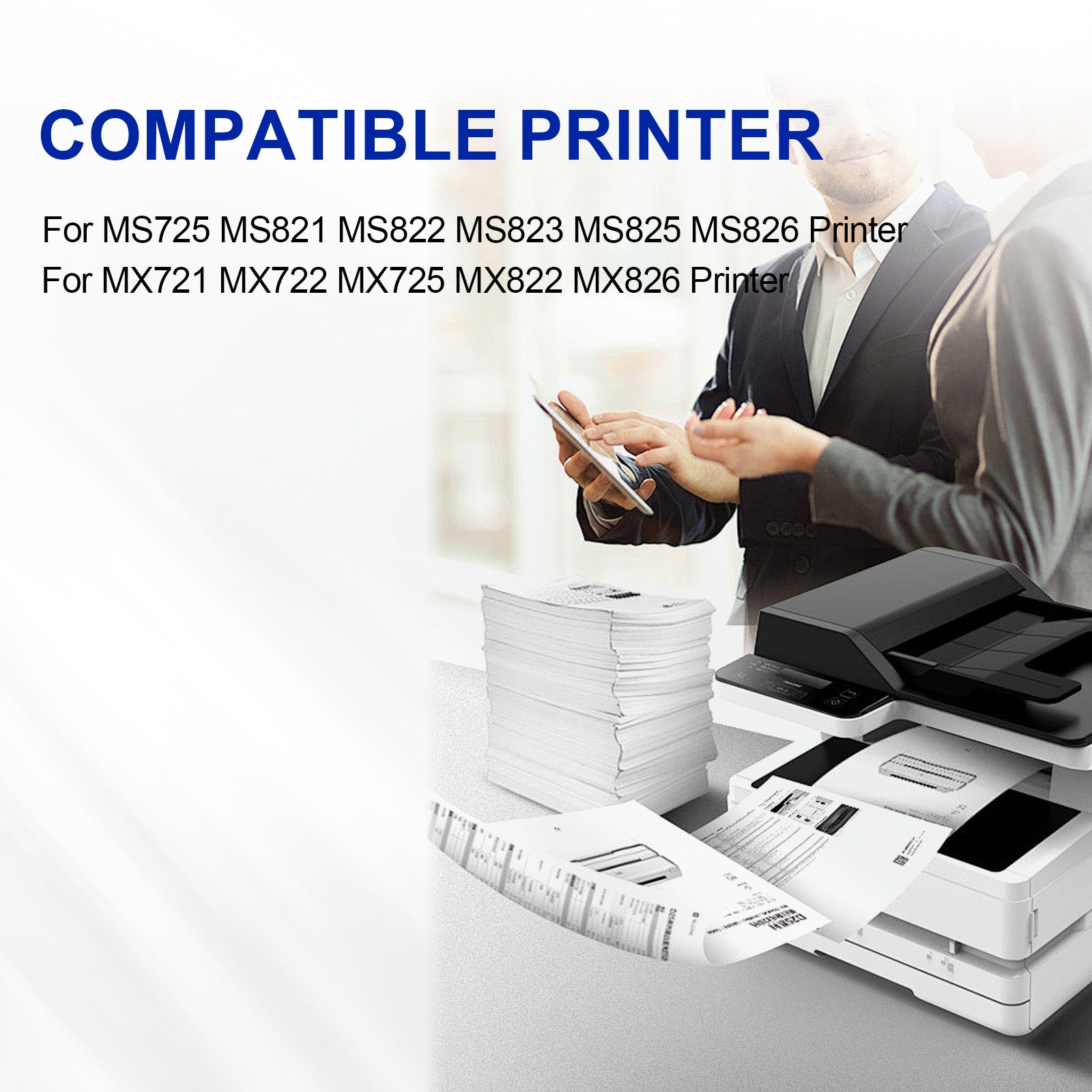 58D1000 Black Remanufactured Toner Cartridge Replacement for MS725 MS821 MS822 MS823 MS825 MS826 MX721 MX722 MX725 MX822 MX826 Printer (with Chip, 1 Black)