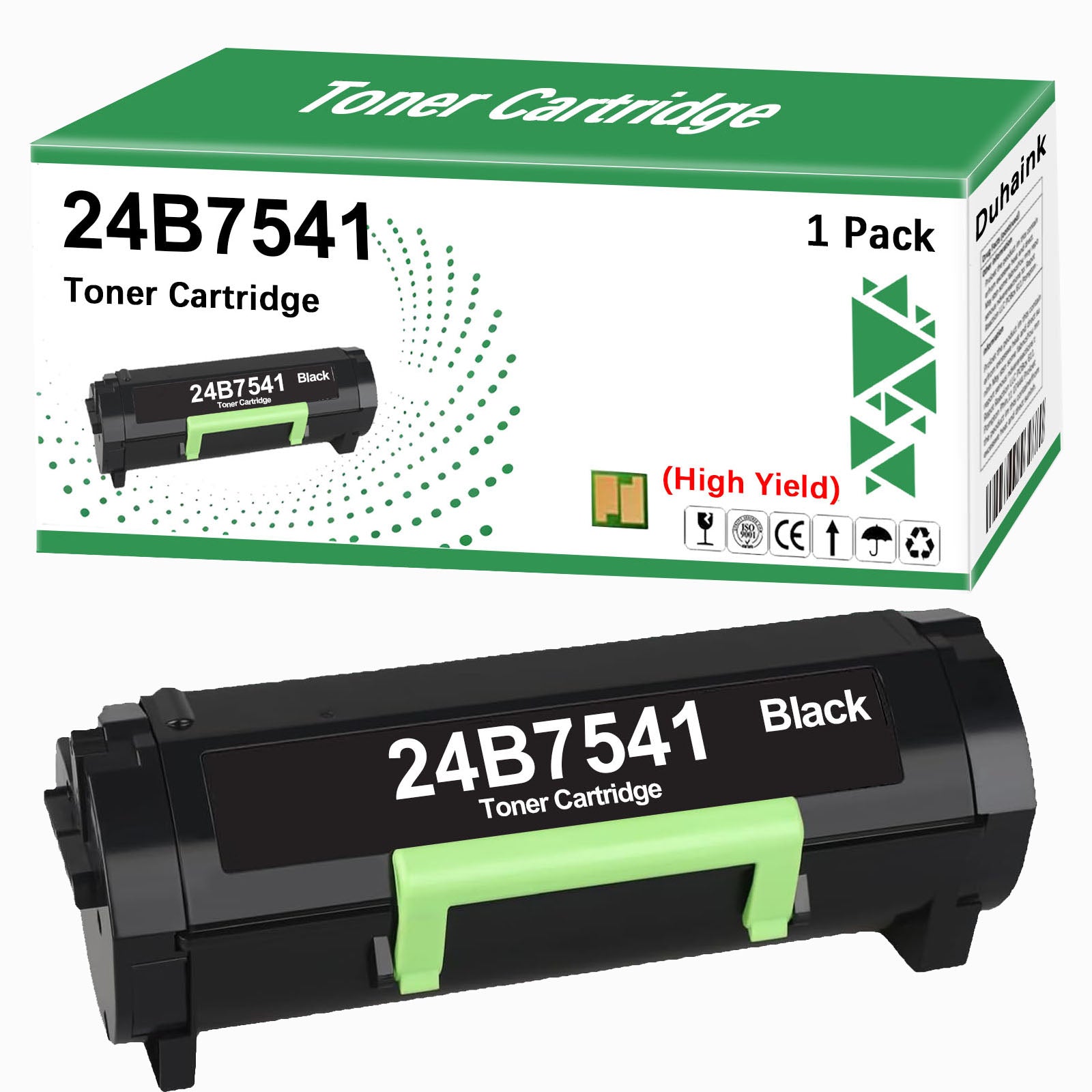 High Yield 24B7541 Black Toner Cartridge with New Chip Replacement for M3350 XM3350 Printer(1 Black,31000 Pages)