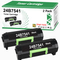 High Yield 24B7541 Black Toner Cartridge with New Chip Replacement for M3350 XM3350 Printer(2 Black,31000 Pages)