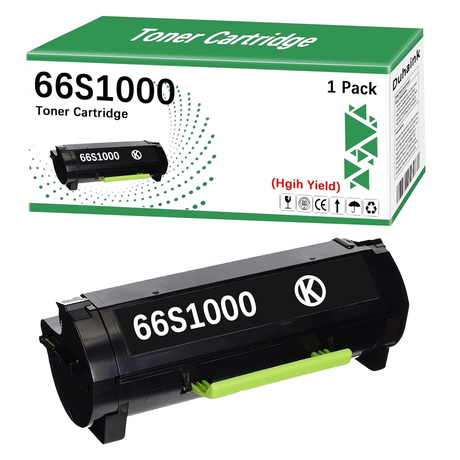 66S1000 Toner Cartridge Replacement for MS531 MS531dw MX532 MX532adwe MS631 MS631dw MS632 MS632dwe MX632 MX632adwe (1 Black)