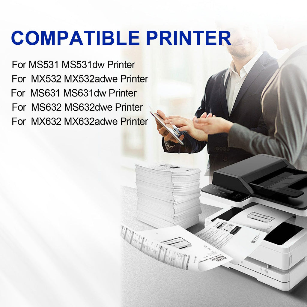 66S1000 Toner Cartridge Replacement for MS531 MS531dw MX532 MX532adwe MS631 MS631dw MS632 MS632dwe MX632 MX632adwe (1 Black)