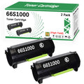66S1000 Black Toner Cartridge Replacement for MS531 MS531dw MX532 MX532adwe MS631 MS631dw MS632 MS632dwe MX632 MX632adwe (2 Black,High Yield)