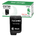 High Yield CS730 CX730 CS735 Toner Cartridge 71C1HK0 Toner Cartridge Replacement for CX730de CS730de CS735de CS737dze Printer (1 Black,22000 Pages)